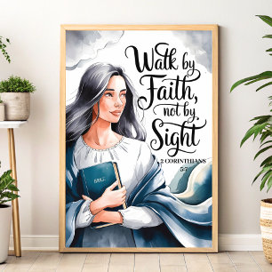 Poster Passear por Faith Christian Women Wall Art