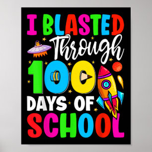 Poster Passei Por 100 Dias De Escola 100 Dias Até