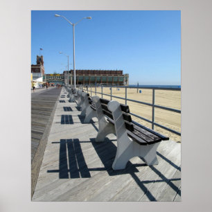 Póster Passeio à beira mar do parque de Asbury