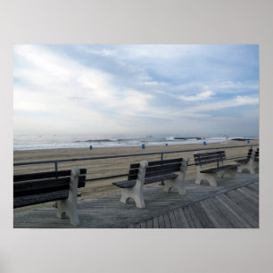 Póster Passeio à beira mar do parque NJ de Asbury