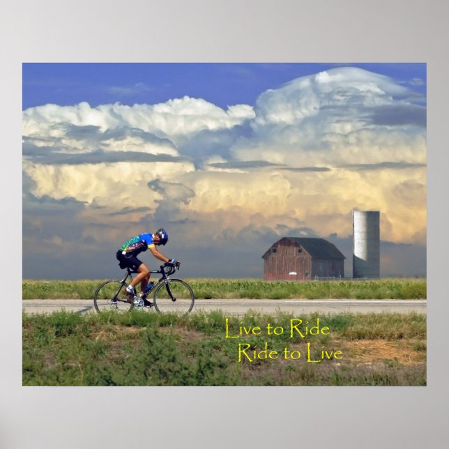 Poster Passeio de bicicleta country (Frente)