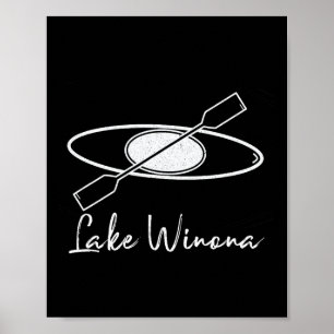 Poster Passeio de Kayak no Lago Winona Remo Vela Jangada
