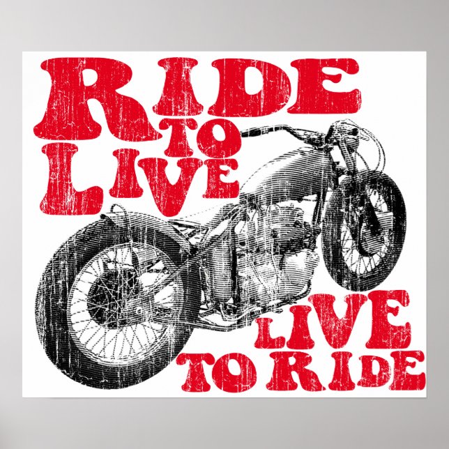 Poster Passeio de moto (Frente)