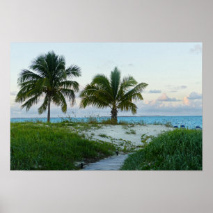Poster Passeio de praia nas Bahamas em Sunset