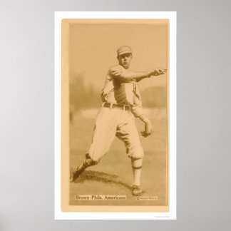 Póster Passeio Marrom - Baseball de 1914