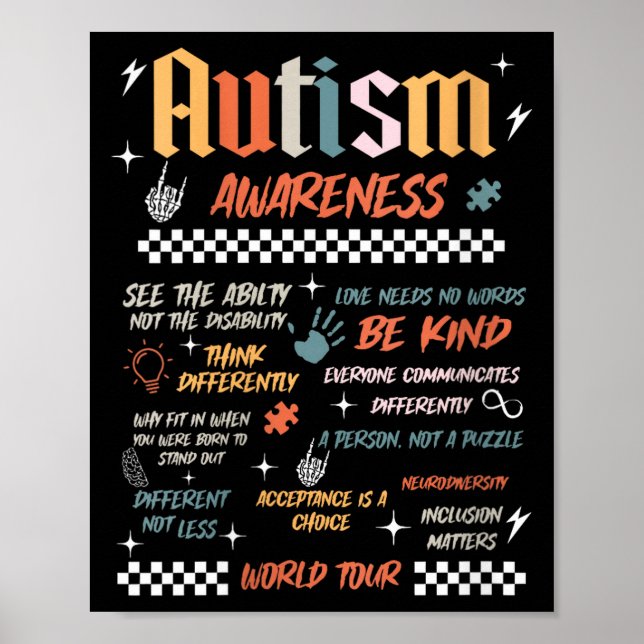 Poster Passeio mundial da conscientização sobre o autismo (Frente)