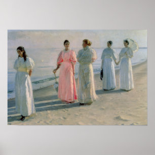 Póster Passeio na praia