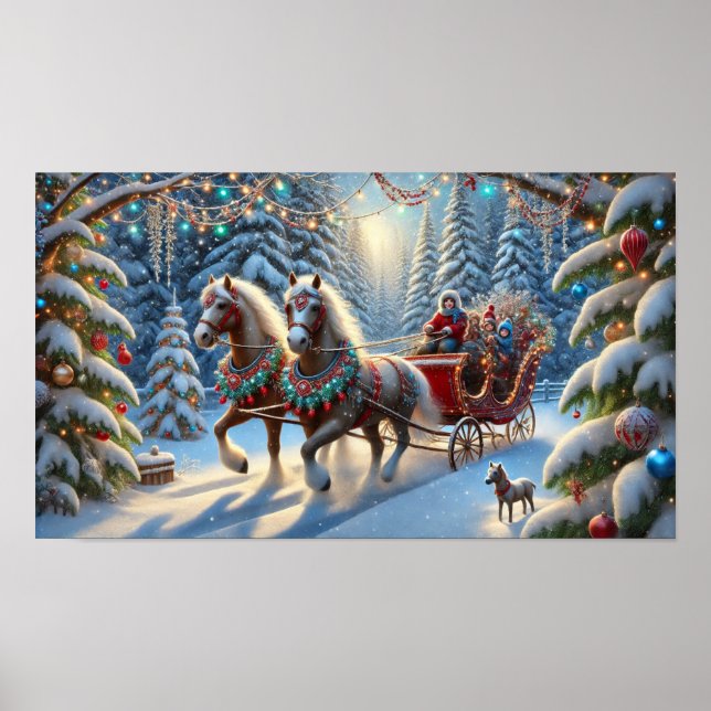 Poster Passo de inverno da Floresta Leve (Frente)