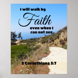Poster Passo por Faith Bíblia Verse