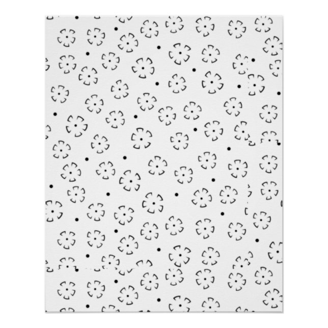 Póster Pasta de Aniversário Floral Personalizada (Frente)