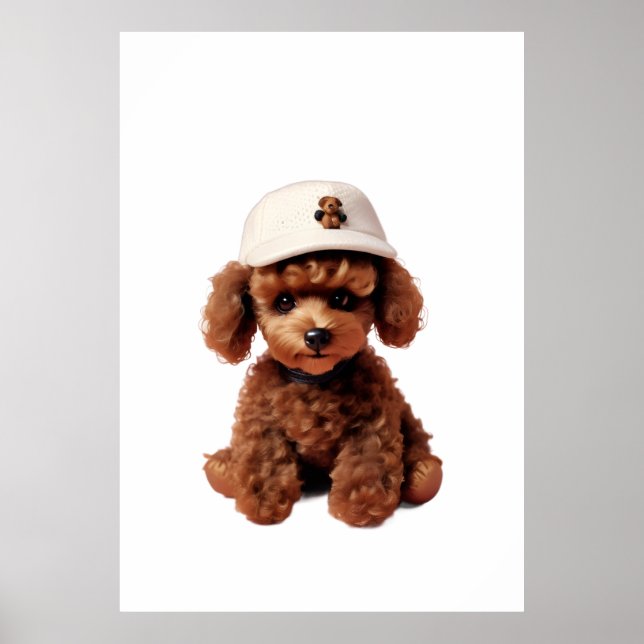 Poster Pasta de Chocolate Macio Mini Poodle (Frente)