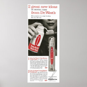Poster Pasta de dente Ocidental de 1958