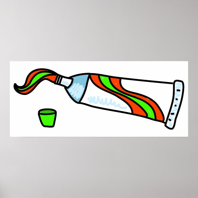 Póster Pasta de dentes (Frente)