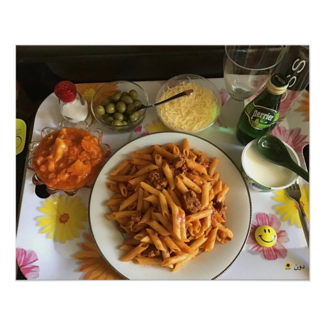 PÓSTER PASTA EM UMA BANDEJA (Frente)