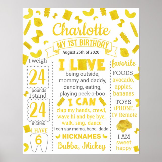 Poster Pasta Sinal de marco de aniversário 1064 (Frente)