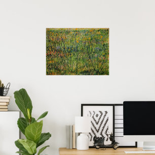 Poster Pastagem em Bloom por Vincent van Gogh