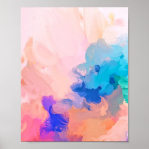Poster Pastel Abstrato Art Moderno Colorido