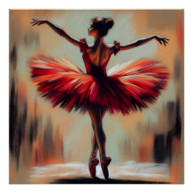 Pastel Ballerina, legante, em Red Tutu
