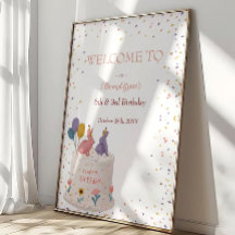 Pastel Bunny Jantar de Aniversário Conjunto para I