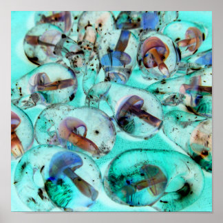 Póster Pastel Glass Mushroom Art de Nicole Seaton