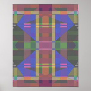 Poster Pastel Rainbow Colorful Geometric