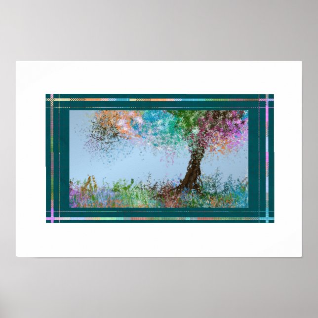 Póster Pastel Tree with slight Breeze (Frente)