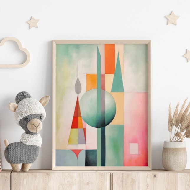 Poster Pastel Watercolor Abstrato Wall Art (Criador carregado)