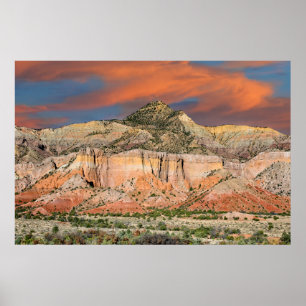 Poster Pastels da montanha do rancho do fantasma