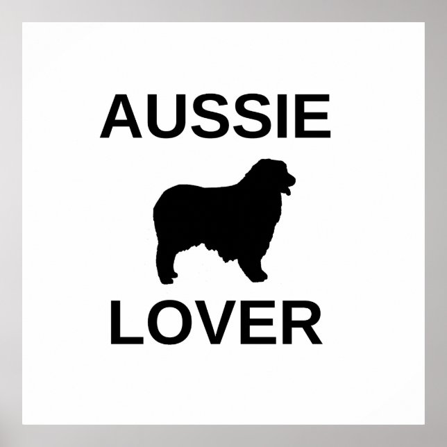 Poster pastor australiano aussie (Frente)