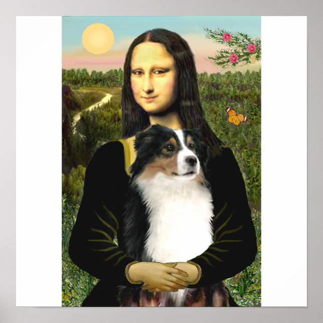 Poster Pastor australiano de Mona Lisa (Tri) (Frente)