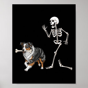 Poster Pastor Australiano Dia de as Bruxas engraçado E Es