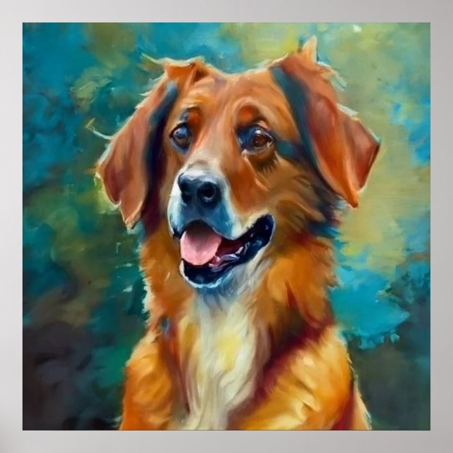 Poster Pastor basco - Retrato de cão (Frente)