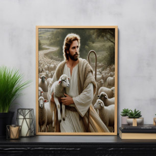 Poster Pastor Compaixão Com Relógio Suave