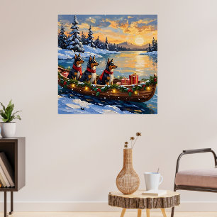 Poster Pastor da Anatólia Barco de Natal Feriado