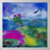 Pastura Impressionista Moderna pelo Mar