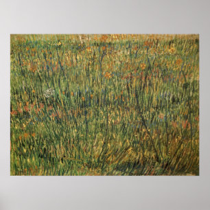Poster Pasture in Bloom por Vincent van Gogh, Vintage Art