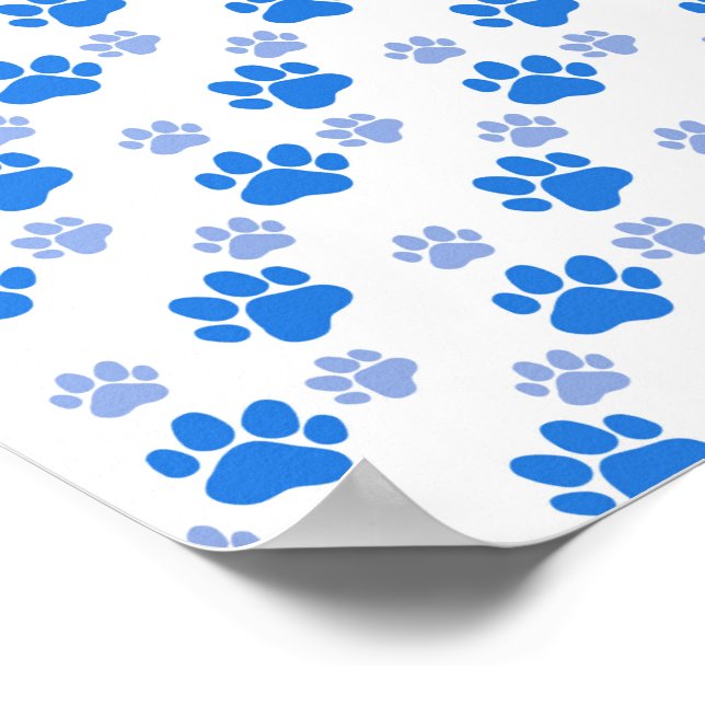 Poster Pata De Cão Imprime Puppies Simples De Amante de o (Borda)