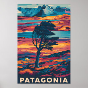 Poster Patagônia Argentina - Familiar Viagem