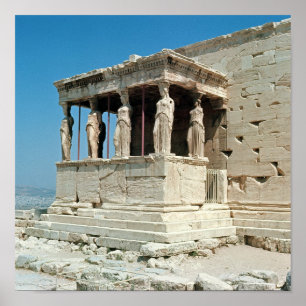 Poster Patamar das donzelas, Erechtheion, c.421-405 BC