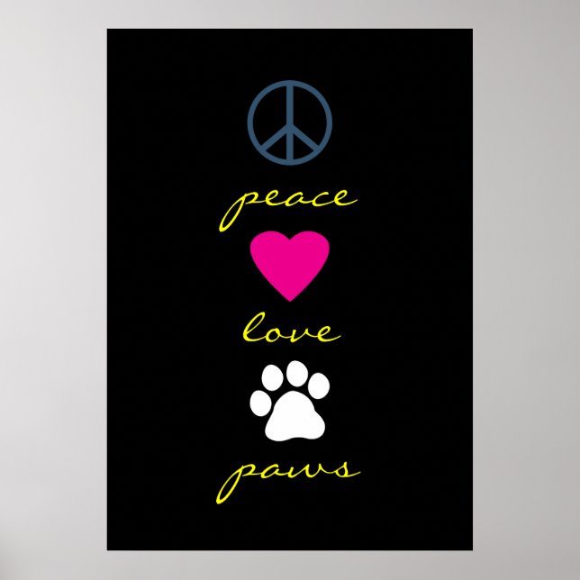 Poster Patas do Amor pela Paz (Frente)