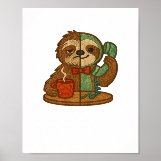 Poster Patch de Brilho Dia-a-Noite - Tra bordada (Frente)