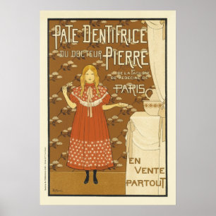Poster Pate Dentrfice Du Doc Teur Pierre Vintage Francês