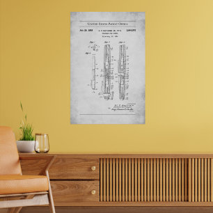 Poster Patente 2844902 dos EUA, 1958 - Fountain Caneta Pi