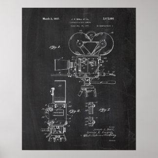 Poster Patente da Câmera de Filme