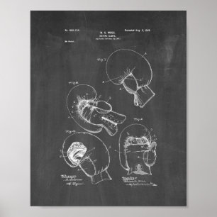 Poster Patente da luva de encaixotamento - quadro
