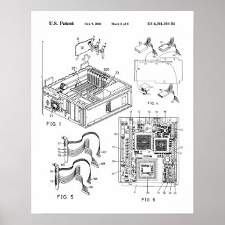 Poster Patente de Alojamento de Computador