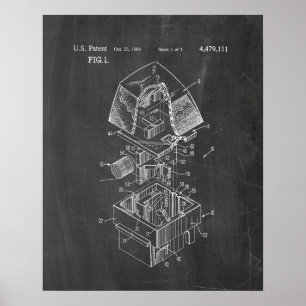 Poster Patente de chave do teclado mecânico