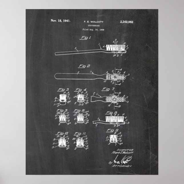 Poster Patente de escova de dentes (Frente)