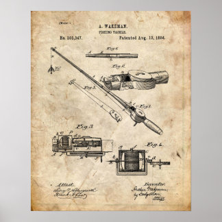 Poster Patente de pesca