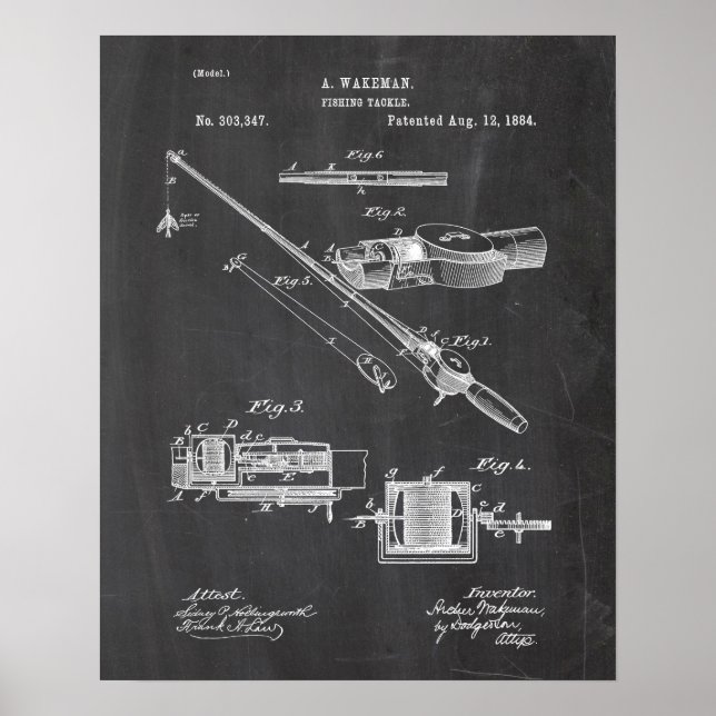 Poster Patente de pesca (Frente)